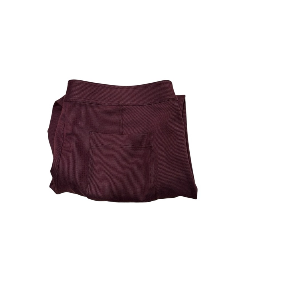 Maeve Boot Cut Pants in Burgundy